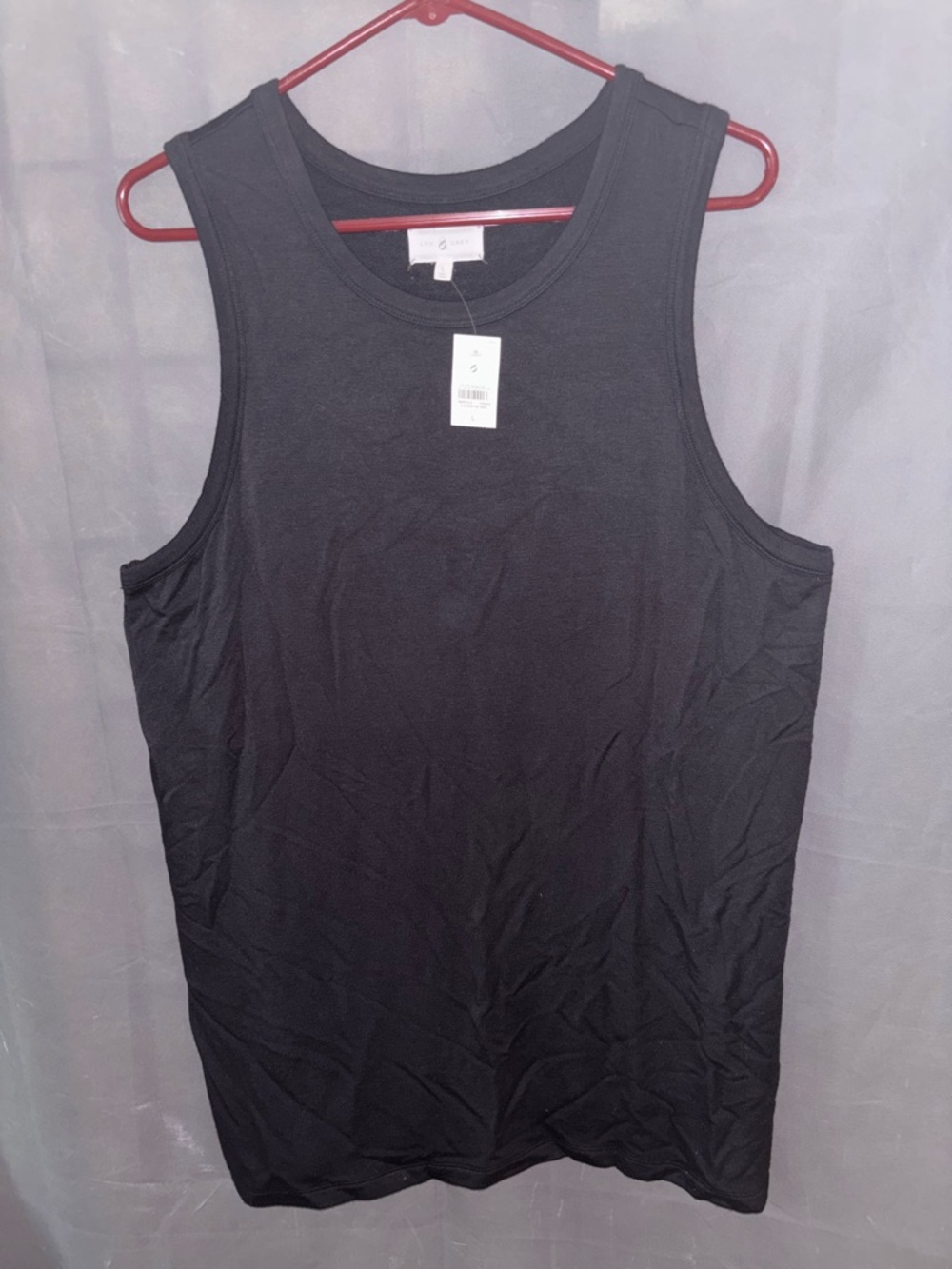 New LOU & GREY Women’s L Black Casual Shift Swing DRESS Classic Capsule LBD